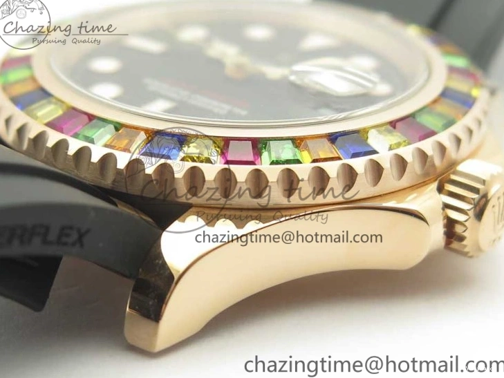 Noob Extra Edition (Free Black Strap) Yacht-Master Rubber 904L On Strap 116695SATS 40 Best 1:1 Case 1231